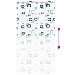 vidaXL Store enrouleur de douche avec cassette largeur du tissu 126 cm