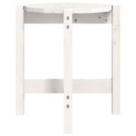 vidaXL Table basse Blanc Ø 42 5x45 cm Bois massif de pin