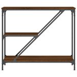vidaXL Table console chêne marron 88 5x30x75 cm bois d'ingénierie