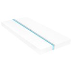 vidaXL Lit de repos et matelas 90x200cm Marron miel Bois de pin massif