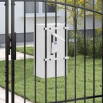 vidaXL boîte aux lettres Blanc 30 x 23 x 55 cm Acier