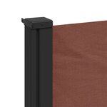 vidaXL Auvent latéral rétractable marron 100x500 cm
