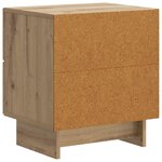 vidaXL Cabinet de chevet Chêne artisanal 43 x 34 5 x 47 5 cm
