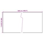 vidaXL Paravent de balcon anthracite 500x100 cm résine tressée
