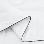 vidaXL Duvet d'hiver Blanc 140 x 220 cm Polyester Pêche 105gsm