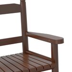 vidaXL Chaises à bascule enfants lot de 2 marron bois peuplier massif
