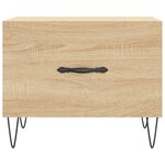 vidaXL Tables basses 2 Pièces chêne sonoma 50x50x40 cm bois d'ingénierie
