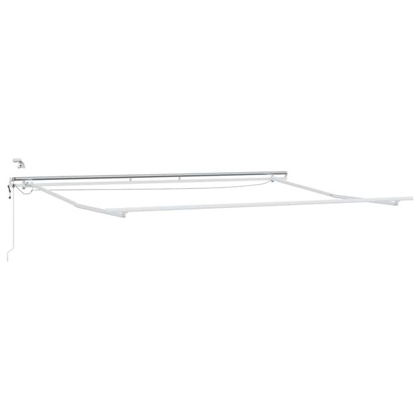 vidaXL Cadre d'auvent Blanc 400 × 300 cm Aluminium