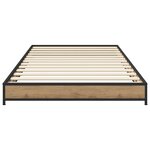 vidaXL Cadre de lit Chêne artisanal 80 x 200 cm Bois d'ingénierie