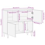 Cabinets et étagères de rangement média vidaXL Miel brun Bois massif