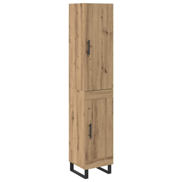 vidaXL Haut Armoire Chêne artisanal 34 5 x 34 x 180 cm