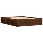 vidaXL Cadre de lit chêne marron 140x200 cm