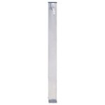 vidaXL Colonne à eau de jardin 80 cm acier inoxydable carré