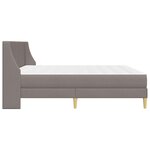 vidaXL Cadre de lit avec matelas avec tête de lit Polyester