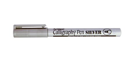 Marqueur 'Calligraphy Pen' '993 XF' Permanent Pnte biseautée 2,5 mm Argent ARTLINE