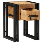 vidaXL Table d'appoint Marron 30 x 30 x 40 cm bois de manguier massif