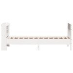 vidaXL Cadre de lit sans matelas blanc 100x200 cm bois de pin massif