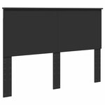 vidaXL Cadre de lit avec tiroir Noir 140 x 190 cm Bois d'ingénierie