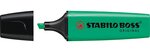 Surligneur BOSS ORIGINAL Rechargeable Pointe Biseautée 2-5 mm Turquoise STABILO