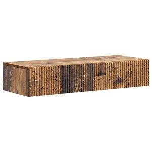 vidaXL Table d'appoint murale Bois ancien 87 5 x 34 5 x 17 cm