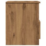 vidaXL Table de chevet chêne artisanal 40x40x50 cm bois d’ingénierie
