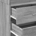 vidaXL Buffet haut sonoma gris 45x42 5x185 cm bois d'ingénierie