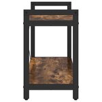 vidaXL Étagère Chêne fumé 40 x 30 x 85 cm Bois d'ingénierie