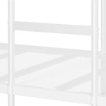 VidaXL Lit superposé sans matelas blanc 107x203 cm acier
