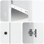 vidaXL Buffet Blanc 66 x 34 5 x 90 cm Bois d'ingénierie