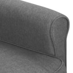 vidaXL Fauteuil Gris clair Tissu