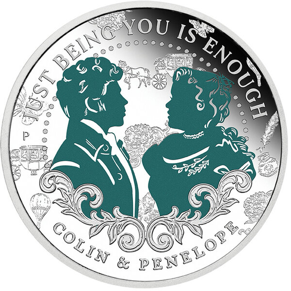 Monnaie COLIN AND PENELOPE Bridgerton 1/2 Oz Argent 50 Cents Australia 2026