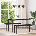 vidaXL Table de salle à manger / Table de repas MÉTAL