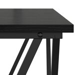 Tables d'appoint vidaXL 3 Pièces Noir Chêne en bois d'ingénierie