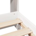 vidaXL Cadre de lit sans matelas blanc 140x200 cm bois de pin massif