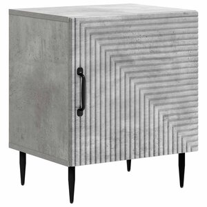 vidaXL Cabinet de chevet Gris béton 43 x 34 5 x 50 cm