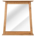 vidaXL Miroir de salle de bain Bois de pin massif 70x12x79 cm