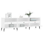 vidaXL Meuble TV blanc 150x30x44 5 cm bois d'ingénierie