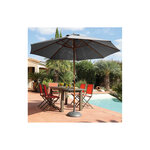 Parasol en bois 300 cm avec manivelle holly