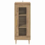 vidaXL Buffet chêne artisanal 34 x 34 5 x 90 cm Bois d'ingénierie