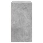 vidaXL Armoire murale avec portes en verre gris béton 68x37x68 5 cm