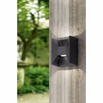 Eglo lampe murale à led d'extérieur morino 5 w anthracite 93319