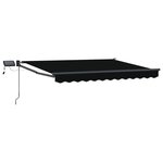 vidaXL Store rétractable manuel avec LEDs 3 5 x 2 5 m