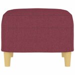 vidaXL Repose-pied Rouge bordeaux 60x50x41 cm Tissu