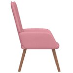 vidaXL Chaise de relaxation Rose Velours