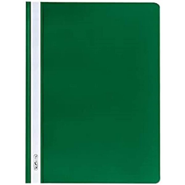 Lot de 10 chemises à lamelle format A4 Polypro Vert HERLITZ