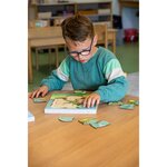 Dans la forêt - la grenouille pousse  31 pièces de puzzle