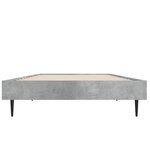 vidaXL Cadre de lit gris béton 75x190 cm bois d'ingénierie