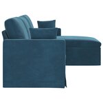 vidaXL Canapé Bleu 198 x 134 x 80 cm Velours