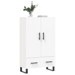 vidaXL Buffet haut blanc 69 5x31x115 cm bois d'ingénierie