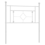 vidaXL Tête de lit métal blanc 100 cm